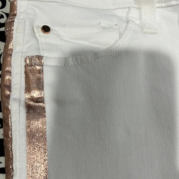 Joe’s Jeans Flawless “The Icon” white and rose gold size 26 - Picture 4 of 9